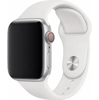 Řemínek na hodinky DEVIA Řemínek Apple Watch 42 / 44 / 45 / 49mm Sport silikon bílý