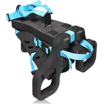 cyklosedačka Dětská sedačka FlixFlox + říditka - černá - modré popruhy