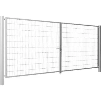 Plot Dvoukřídlá brána BRAVO 2D pozinkovaná 3000/1600 mm | výplň svařovaný 2D panel