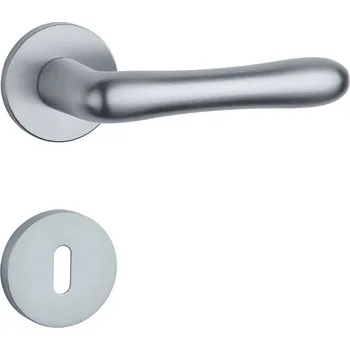 Dveřní kování AT - CYNIA - R 7S rozety BB, klika/klika OCS - Chrom broušený