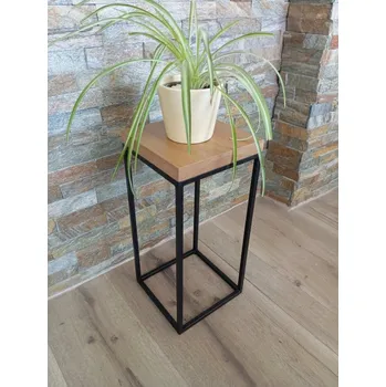 Konzolový stolek Ntrid Podstavec/Odkládací stolek Iowa - dub/kov