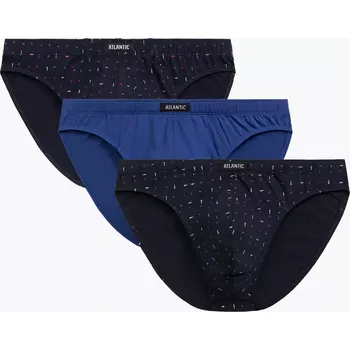 Slipy 3-pack slipy męskie sport Atlantic černá 3225669