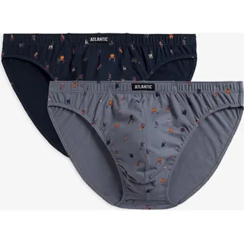 Slipy 2-PACK Slipy męskie sport Monkey Atlantic šedá 2717427