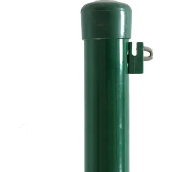 Plotový sloupek Plotový sloupek PRIMA poplastovaný 2100 mm | kruhový profil Ø 48 mm | zelená RAL 6005