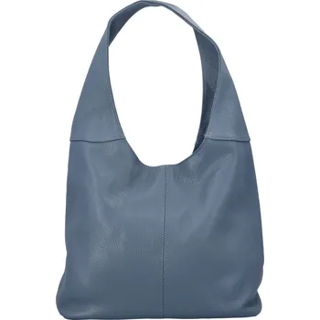 Velká dámská kožená kabelka Hayley modrá