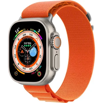 DEVIA Řemínek Apple Watch 42 / 44 / 45 / 49mm Sport 5 nylon oranžový