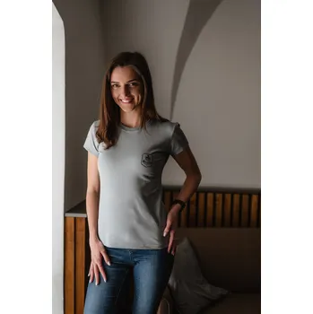 Běžecké oblečení Tričko dámské Barva: šedá, Velikost: XXL