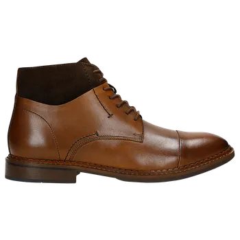 Pánské polobotky Hnědé Pánské Polobotky Z Hladké Kůže A Vložkami Z Nubuku Wojas 2410373 41