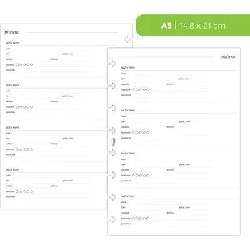 Diář Fleppi Náplň do diáře - Přečteno Vyberte velikost náplně: A5 - 8 disků / Filofax Notebook