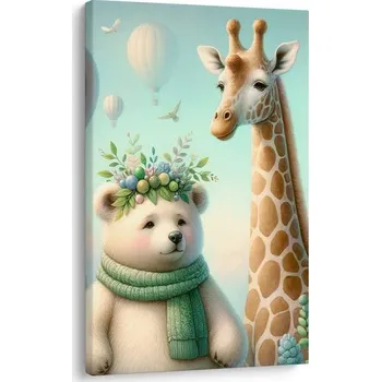 Obraz Dovido Obraz zvířátka s balonky