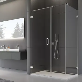 Ronal PUR PU31+PURDT3 sprchový kout obdélníkový 140x80 cm Profil: Chrom, Sklo: Mastercarré 30, Rozměr: 140x80 cm