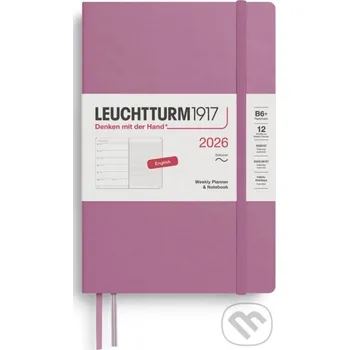 Záložka Weekly Planner & Notebook 2026 Paperback (B6+) Dusty Rose - Leuchtturm1917 Leuchtturm1917