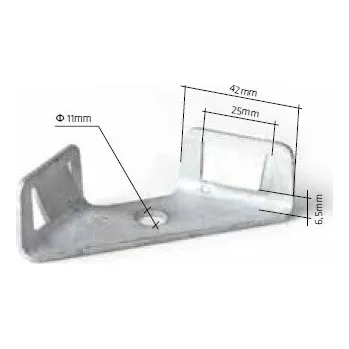 Příslušenství pro plot GABION spojka 2D rohová ZN