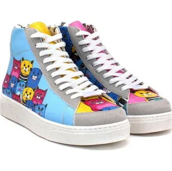 Dámské tenisky Goby dámské kotníkové tenisky s kočkami BLZ127 37