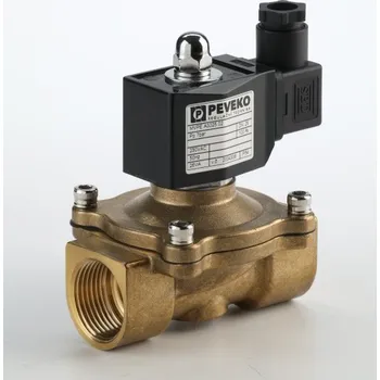 Ventil PEVEKO MVPE A 3| Elektromagnetický ventil na vodu, vzduch a jiné kapaliny, 7 bar, NC, EPDM Dimenze (DN) - připojení: DN 15 - 1/2" Rp, Napájecí napětí: 24 VDC