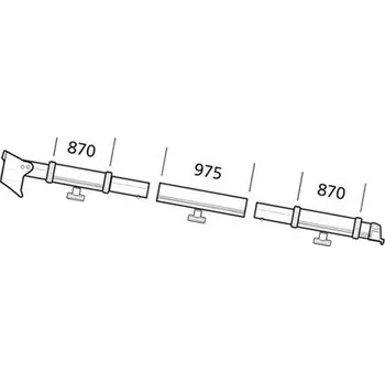 Příslušenství ke karavanu Upínací tyč stanů Thule Residence/Panorama 9200 orientace levá strana