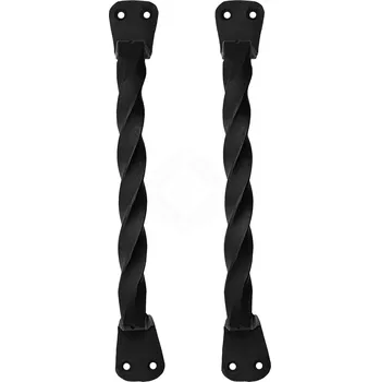 Karnevalový kostým Mystic Colonial Hardware Kovaná kroucená madla na dveře a vrata, 23 cm (sada 2 ks)