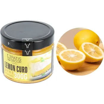 Jedlá dekorace na dort Lemon Curd – citronový krém Patisdécor 300 g