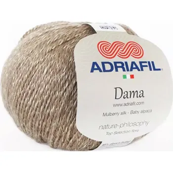 Příze Adriafil Dama 52 Khaki (Přírodní příze Dama Kaki)