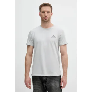 Bavlněné tričko Alpha Industries 188505.666 šedá 09X, vel. L