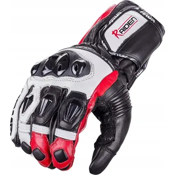 Moto rukavice Wolf Raiden Red Kožené sportovní rukavice na motorku - Velikost L