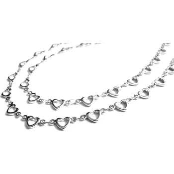 Řetízek Steel Jewelry Řetízek srdíčkový z chirurgické oceli NH181122 dárkové balení zdarma