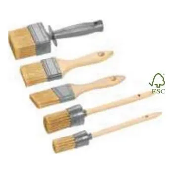 Malířský štětec ColorExpert Sada štětců 5ks 35/60/30x70mm FSC přír.dřevěné držadlo 82662015