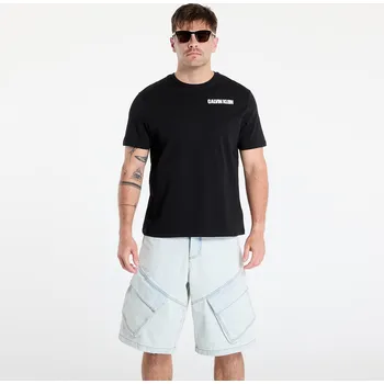 Pánské oblečení Tričko Calvin Klein Jeans Ss 20S Calvin Line 3 Tee Black S