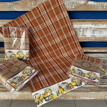 Utěrka Texicop s.r.o. Kuchyňské utěrky - DÝŇE 2 - 3ks barva: dýňe 2 - 3ks