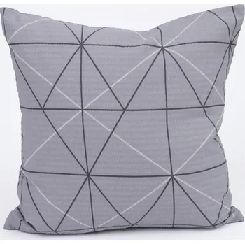 Bytový textil Krepový povlak na polštář Renforcé 40 × 40 cm - Sebastian šedý