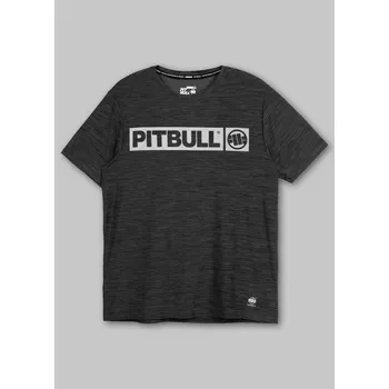 Pánská móda PitBull West Coast Funkční Triko Casual Sport Hilltop - černé - PWC_PFTCSPORTHIL_BLK Velikosti: M