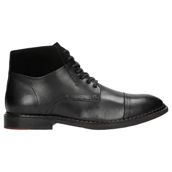 Pánské polobotky Černé Pánské Kotníkové Boty S Pohodlným Zipem Wojas 2410371 44