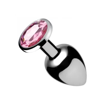 Anální kolík XR Brands - Pink Gem - Butt Plug - Large