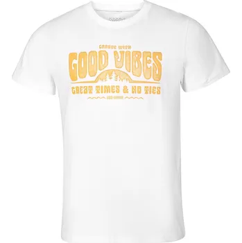 Pánské tričko Pánské bavlněné triko NAX OKAM white - M