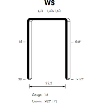 Spona do sešívačky Sponky OMER WS / 25 ZN