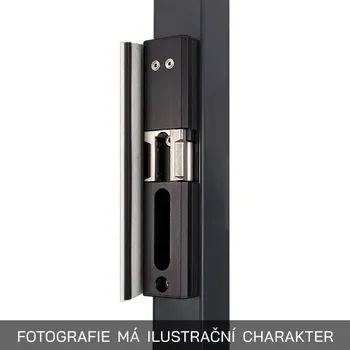 Příslušenství pro plot Elektrický doraz zámku - protikus LOCINOX MODULEC | pro hranatý profil 40-60 mm | stříbrná ALUM