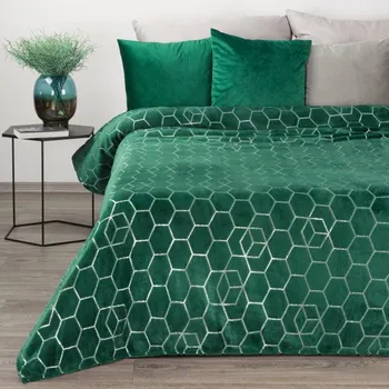 deka Deka MALIBU tmavě zelená / stříbrná