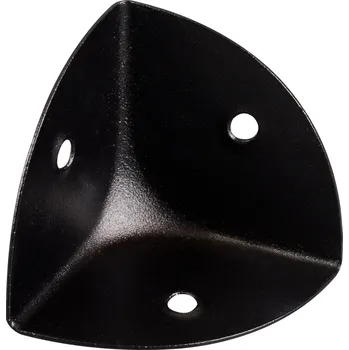 Nábytkové kování Walteco Ochranný roh bedny 40x40x40mm, černý