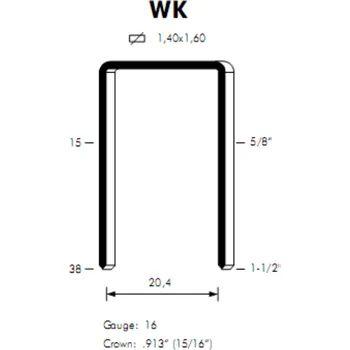 Spona do sešívačky Sponky OMER WK / 20 ZN