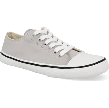 Dámské tenisky Barefoot plátěnky Bohempia - Herlik Light Grey-white šedé Velikost: 38
