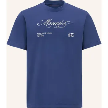 Pánské tričko Moncler Pánské Tričko, tmavě modrá, XXL
