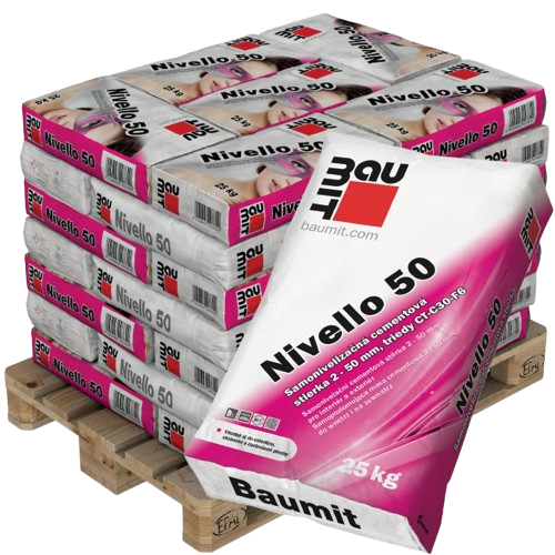 Baumit Nivello 50 samonivelační stěrka 750kg (1 paleta)