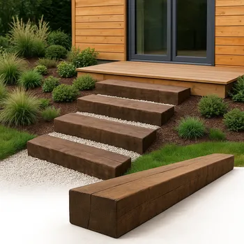 Pražec zahradní DUB 150 x 260 mm - bez impregnace Délka: 800 mm