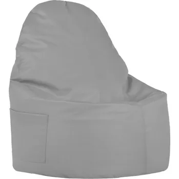 Sedací pytel Křeslo Porto ekokůže světle šedé
