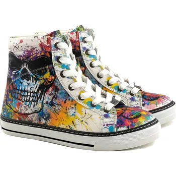 Dámské tenisky Dámské kotníkové tenisky Goby s lebkou WCV5028 40