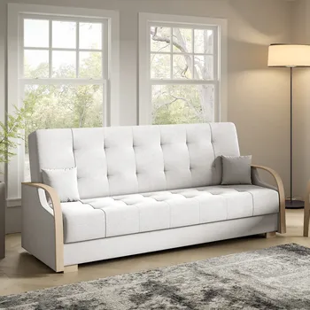 Pohovka Eka Pohovka PALMOVKA, 212 cm Barva látky: Světlá šedá (Soro 83)