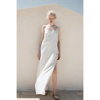 Dámské šaty Šaty MUUV. FEU sukienka.dluga.FEU béžová 01X, vel. S