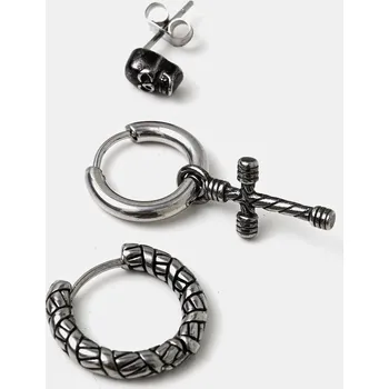 Náušnice Náušnice Medicine 3-pack pánské RS25.AUM501 stříbrná SLX, vel. ONE SIZE