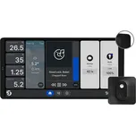 Shelly Wall Display X2 + BLU H&T - Dotykový nástěnný panel s relé (WiFi, Bluetooth), černý