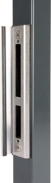 Kovový doraz zámku LOCINOX SHKM pro zámek H-METAL | pro hranatý profil 40-60 mm